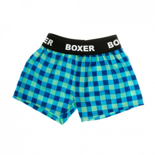 BOXER A CARREAUX BLEU