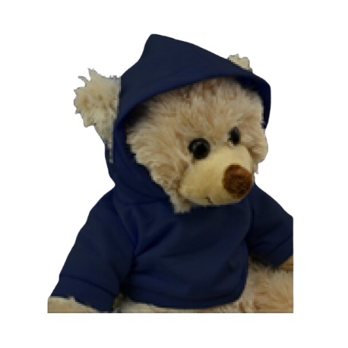 SUDADERA AZUL CON CAPUCHA