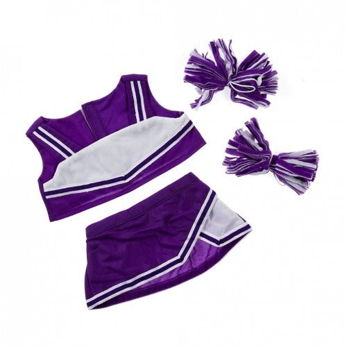 Purple & White Cheerleader