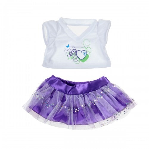 JUPE MAUVE & T-SHIRT