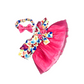 ROBE COEUR ROSE BANDEAU