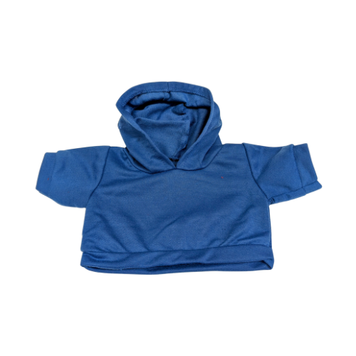 SUDADERA AZUL CON CAPUCHA