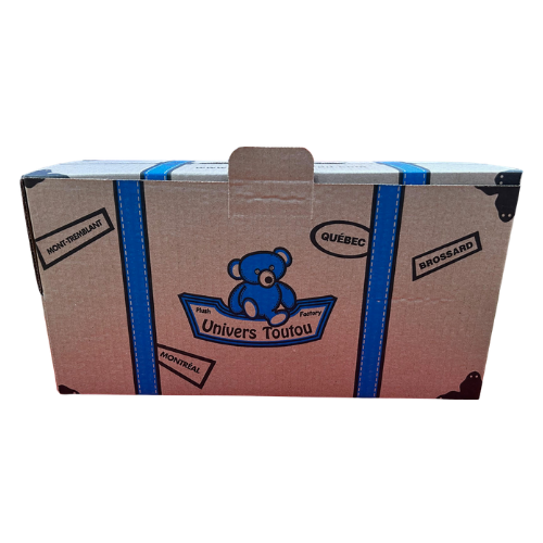 1 travel suitcase for the plush