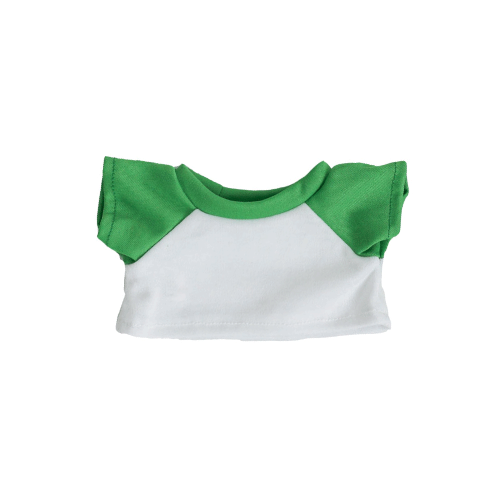 GREEN AND WHITE T-SHIRT